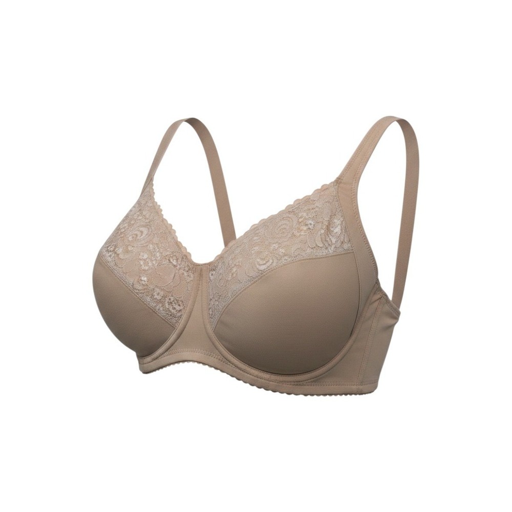 Glamorise Bra Nude Lace Full Figure MagicLift Support 1240 - 42G